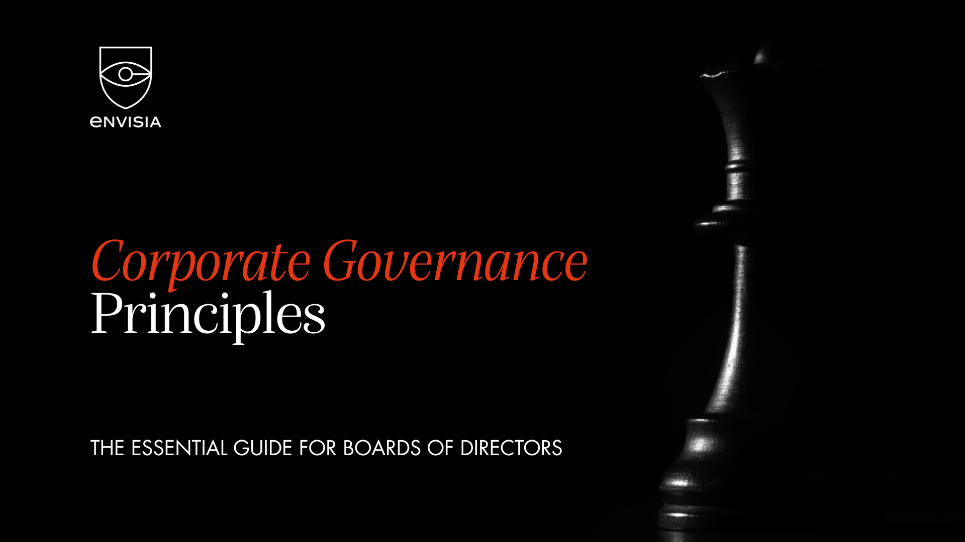 Principles of Corporate Governance: The Essential Guide for Boards of Directors
